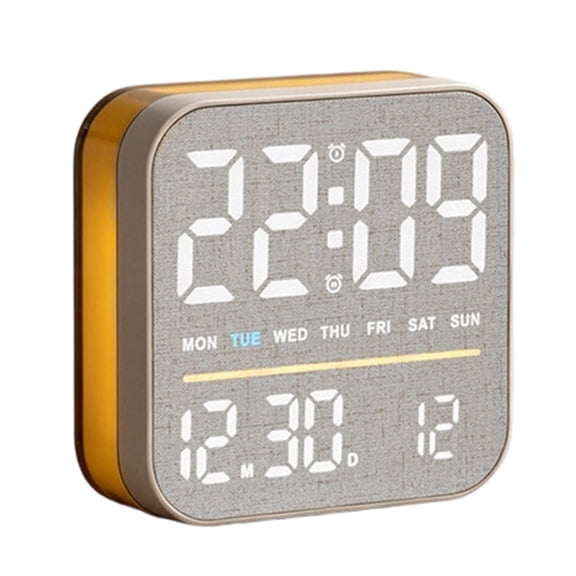 Electric Bedside Desk Clock Digital Alarm Clock with Time Date for Bedroom