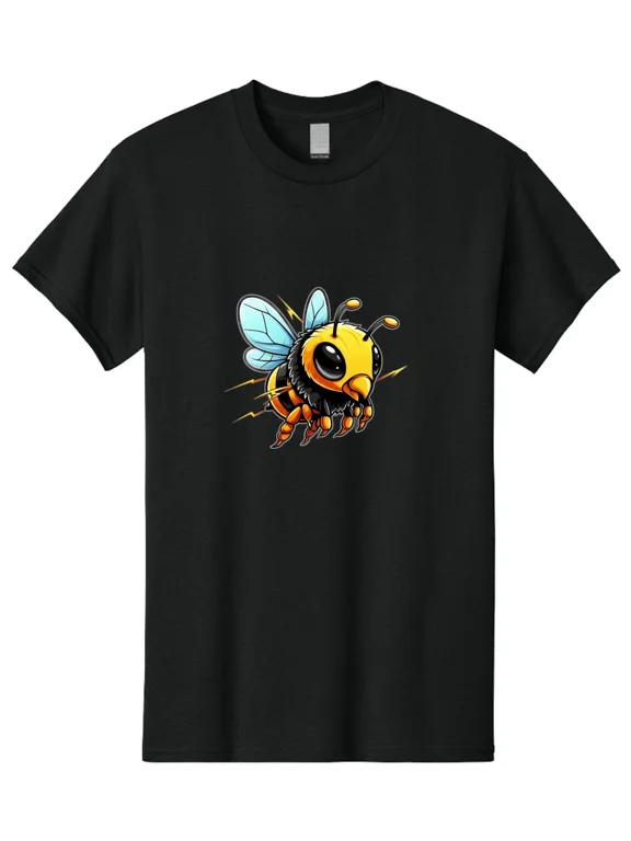 Electric-Bee-10 Mens Graphic Tee, 100% Cotton, Casual Summer Wear