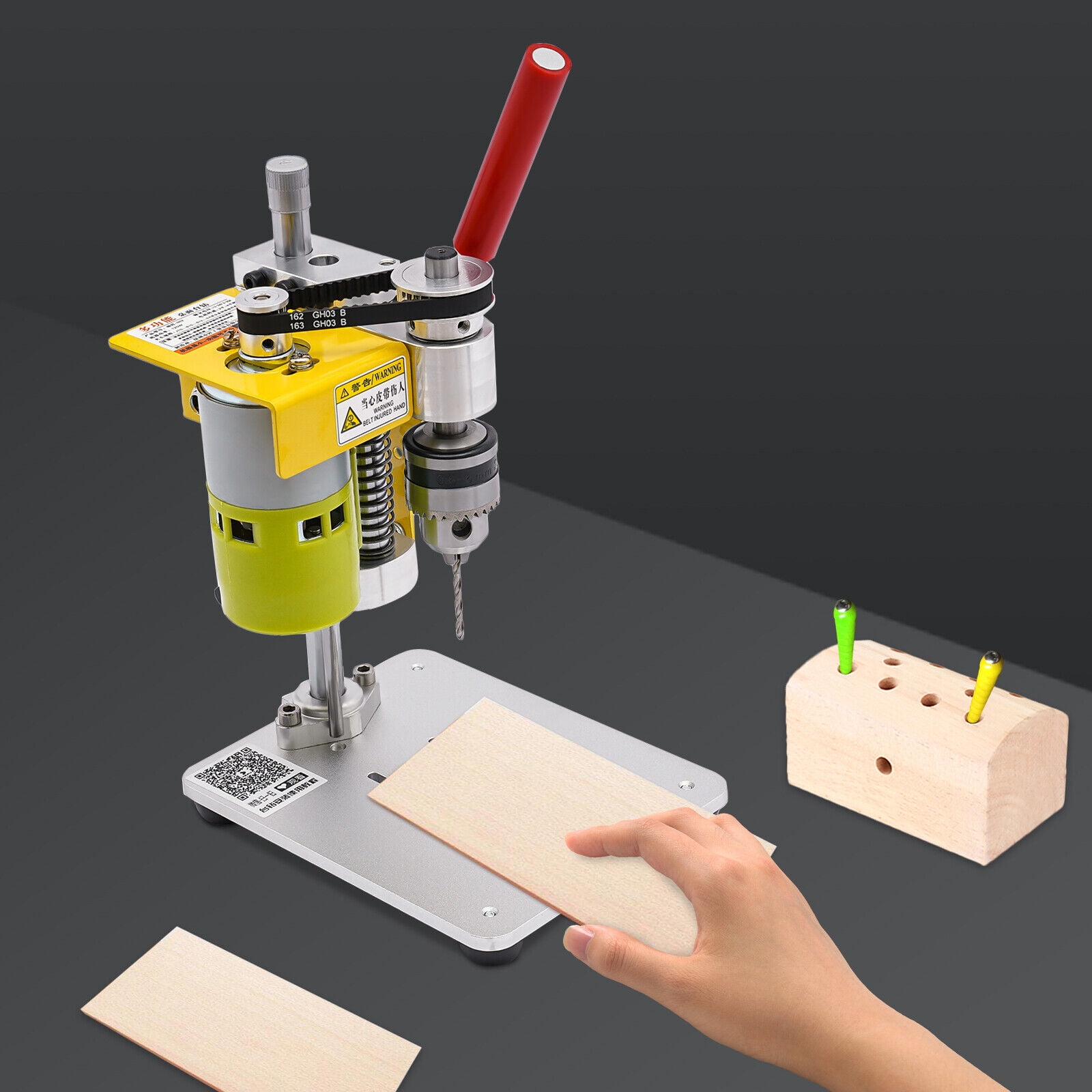 Electric Benchtop Drill Press Cast Iron Mini Precision for Metal Wooden Jewelry Making Tool