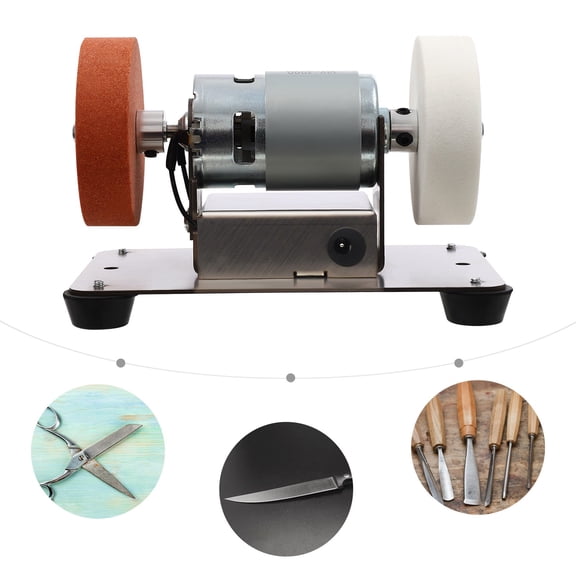 Electric Benchtop Grind Sander Adjustable Variable Speed Table Grinding Machine