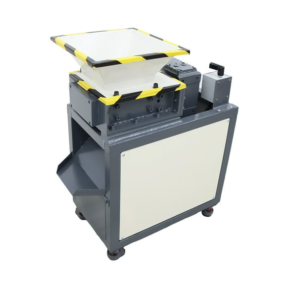 Electric Biaxial Crusher Compost Kitchen Waste Shredder Industrial Metal Pulverizer 220V