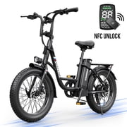 Electric Bike Upgraded Version, 750W Peak Motor, 48V 13Ah Battery 60 Mile Max Range, NFC Lock 7-Speed E-Bike for Mountain & Off-Road Trips,UL 2849