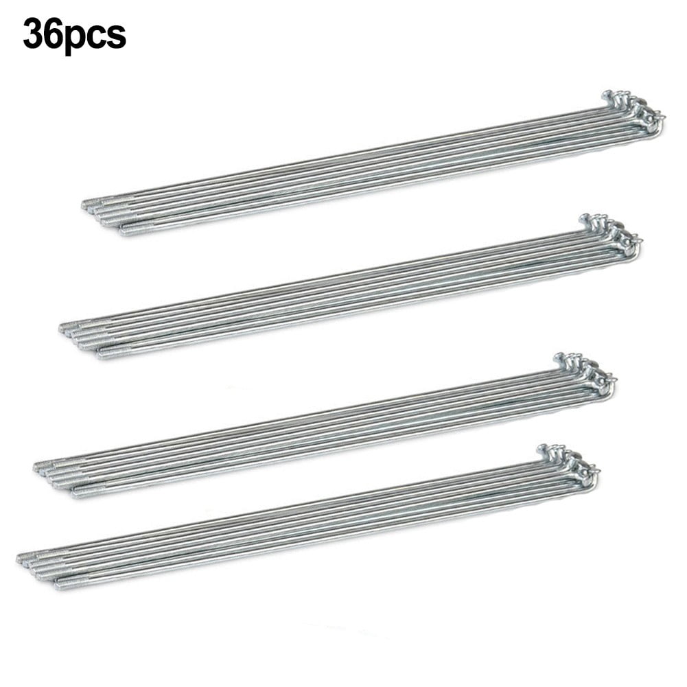 Electric Bicycle 79-230mm Ebike Electric Vehicle 45#Steel Spokes 36Pcs silver 12G 160mm