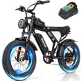 thumbnail image 1 of Ridstar Electric Bicycle for Adults, 1000W 25MPH,48V 15Ah Electric Dirt Bike,20" Fat Tire Full Suspension Mountain Bike UL2849, 1 of 6