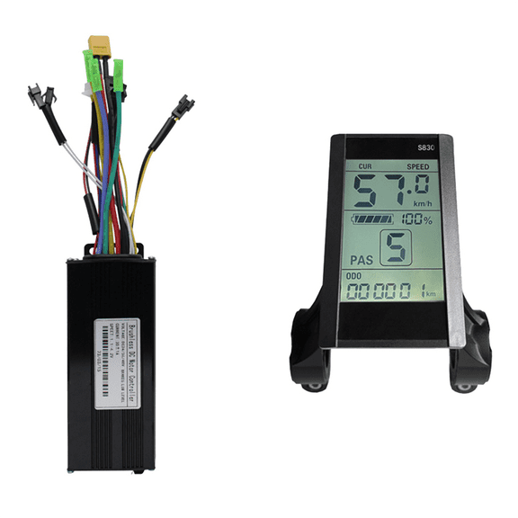 Electric Bicycle Controller S830 LCD Display 36V 48V 30A 750W 1000W 2 Model Controller Electric Bicycle Parts
