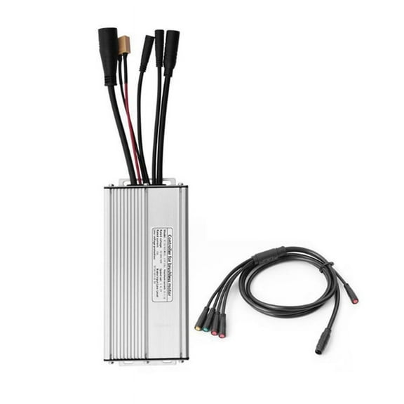 Electric Bicycle Controller with 1T5 Light Wire KT-30A Waterproof Sine Wave Controller Essential E-Bike Accessory,1 * KT-30A controller 1 * 1T5 wire