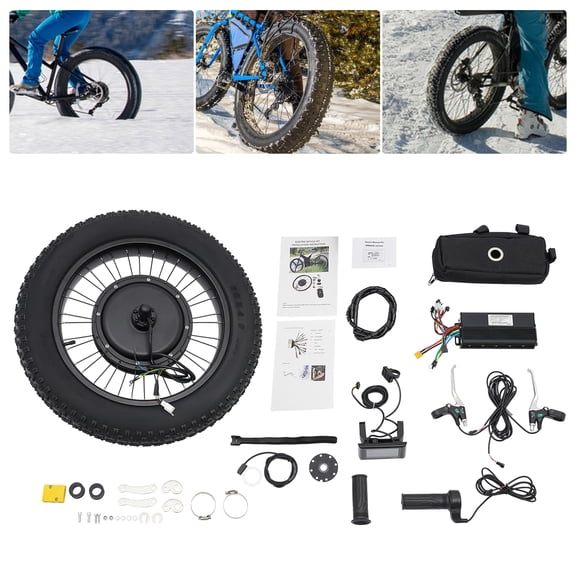 Electric Bicycle Conversion Kit, 1500W Electric Rear Wheel for Bicycle, Rear Wheel With Motor