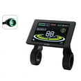 thumbnail image 1 of Electric Bicycle Display H-100 LCD Display Control 24V - 72V Speed Meter 5pin Speedometer Waterproof Connector, 1 of 8