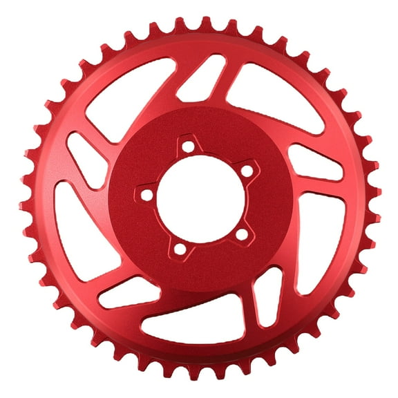 Electric Bicycle Ebike 42T Chain Ring Offset Correction FOR BAFANG BBSHD Red