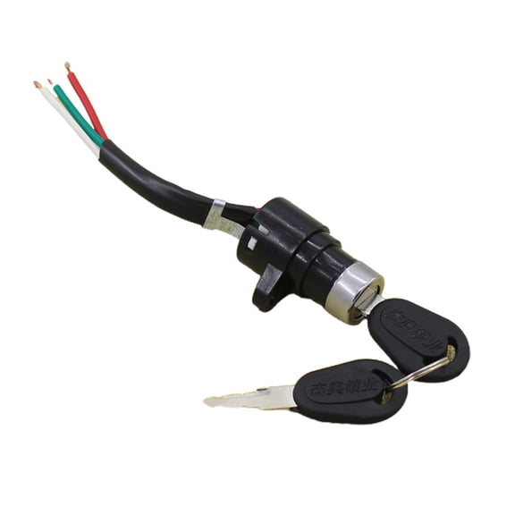 Electric Bicycle Ignition Switch Key Power Lock for Electric Scooter E-Bike S