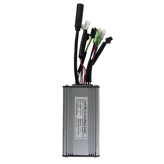 ckepdyeh Electric Bicycle KT-22A Controller 36V/48V 9 Tubes Square Wave SM Connector Controller with Double Headed Light Line electric bicycle controller
