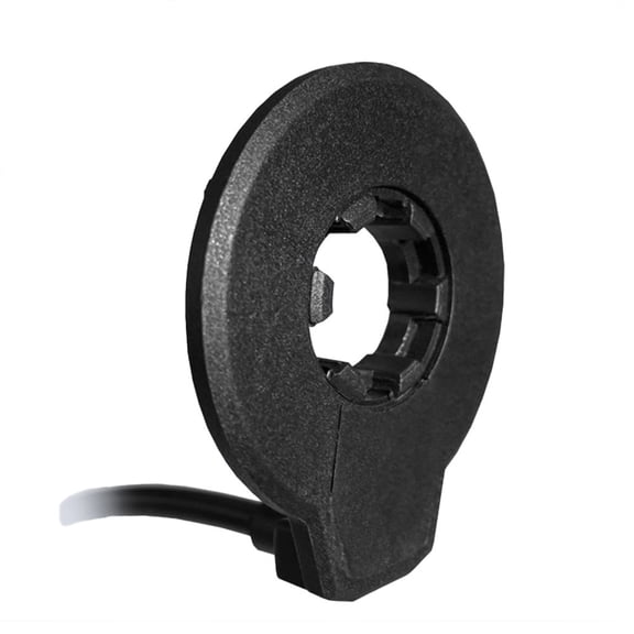 Electric Bicycle Pedal Assist Sensor Double Hall 12 Magnets F-12L Speed PAS, for E-Bike Conversion Kit Left Side Installation,Black