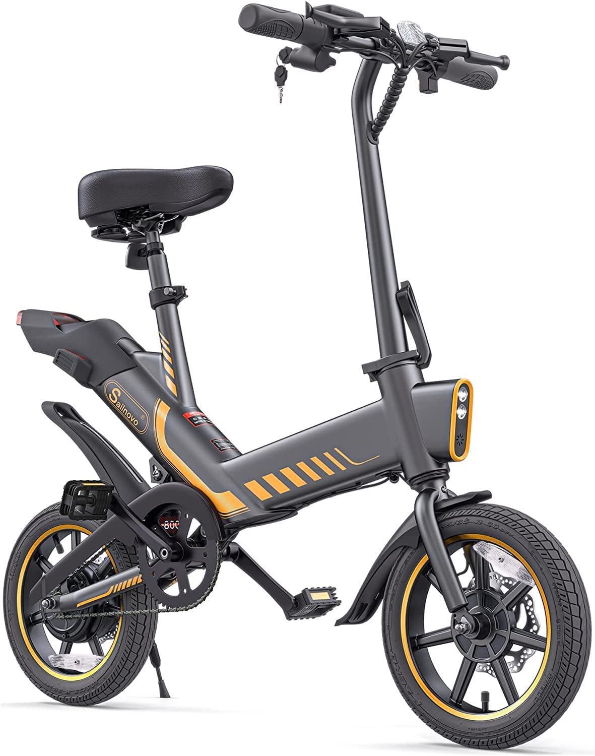 Electric Bicycle Sailnovo 14'' Electric Bike for Adults and Teenagers