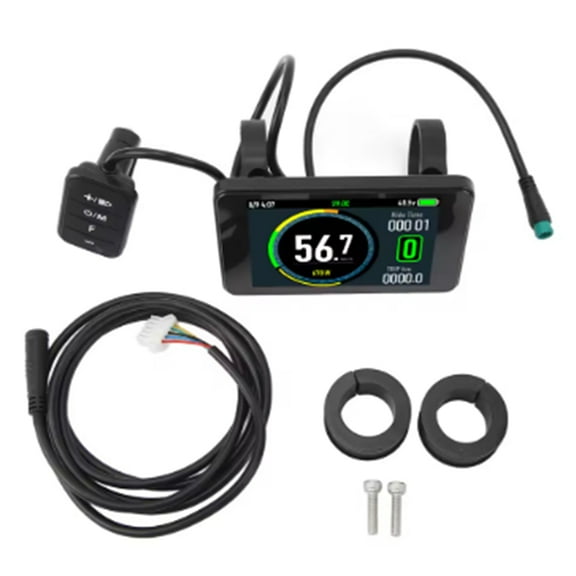 Electric Bicycle T8 LCD Display Colorful Screen 24V 36V 48V 52V 60V 72V Waterproof Electric Bike LCD Display Panel