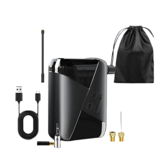 Electric Bicycle Tire Pump, Portable Mini Pump for Tire Inflator with Presta Schrader Valve for Basketball