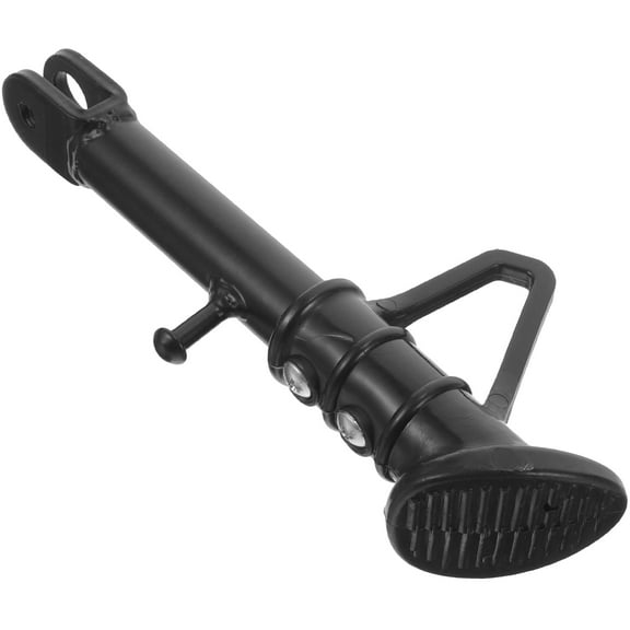 HOOWIFFY Motorcycle Foot Side Kick Stand Black Plastic 1Pcs