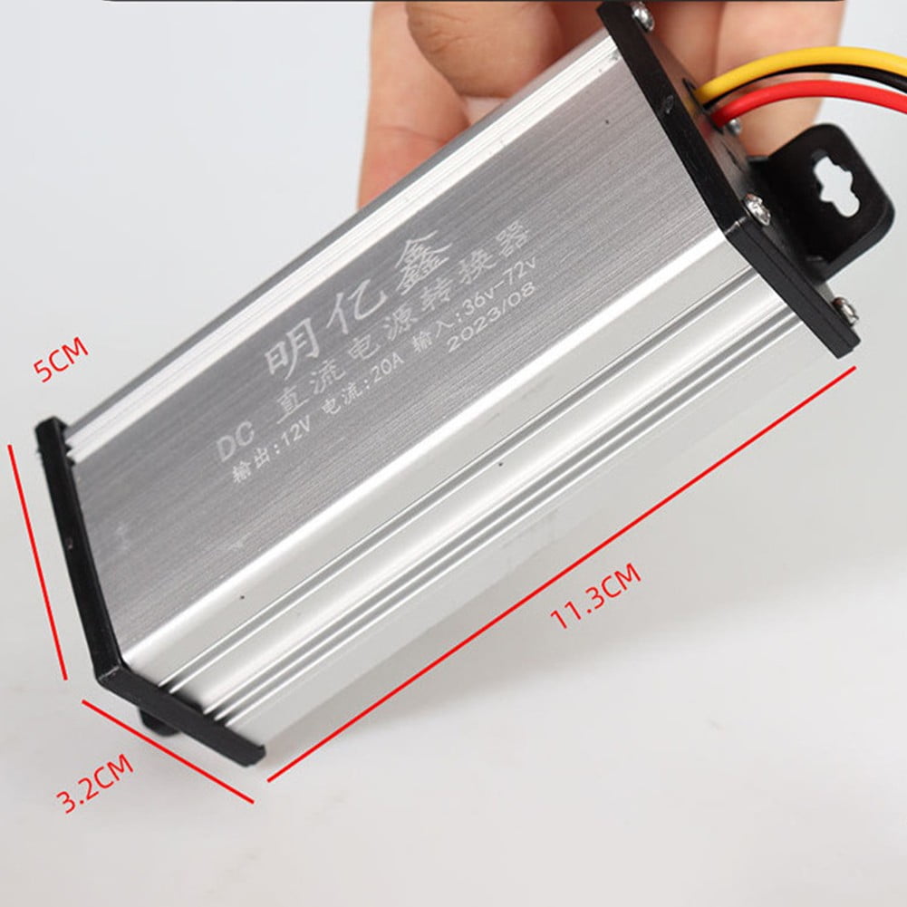 DC 36V-72V To 12V 10A 120W Voltage Converter – Waterproof Step-Down Transformer For Electric Scooters