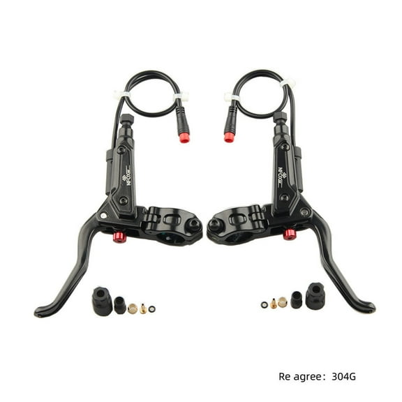 Electric Bicycles Brake Levers Mountain Bike Hydraulic Brake Power Close Brake Handle 2 Pin Electric Bike Oil Brake Levers