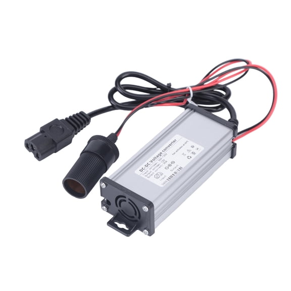 Electric Bike 12V Power Converters with Car Lighter Socket, DC36V-120V Reducers for Scooter Motorcycle Wiring