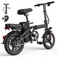 thumbnail image 1 of Electric Folding Bike for Teenager and Adults, 12AH Removable Battery 14" Electric Bike 500W Motor, 20+ Miles Range, Mini Ebike for City Commuter, UL2849, 1 of 8