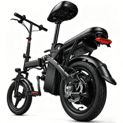 Electric Bike, 18 Mph Electric Bicycles, 350W Motor Foldable Ebike, 14" Tire E-bike for Adults, 36V 12Ah Battery, 15  Uphill, UL2849 Certified, 25 Miles PAS Range