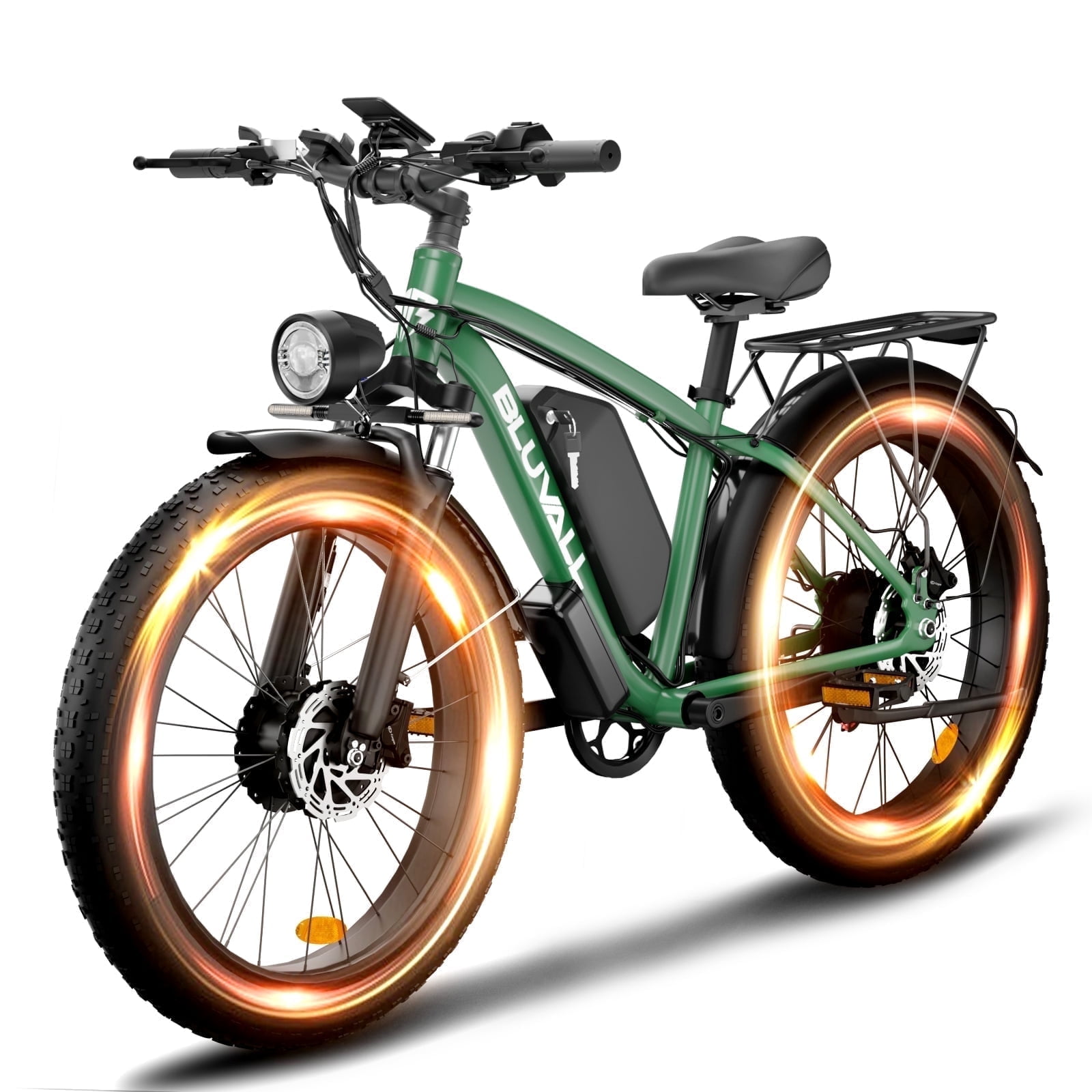 2000w Ebike 48V 35 MPH Electric Bicycle Full Suspension,26