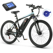 Electric Bike 26" x 2.1" Electric Bike for Adults 500W Electric Mountain Bicycle, 48V Battery City Ebike, Lockable Suspension Fork, Shimano 21 Speed, Electric Commuter Bike UL 2849 Certified