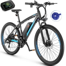 Electric Bike, 27.5" Electric Bike for Adults 500W Adult Electric Bicycles, 19.8mph Electric Mountain Bike, 48V Battery Ebike UL 2849, Lockable Suspension Fork, LCD Display, Shimano 21 Speed