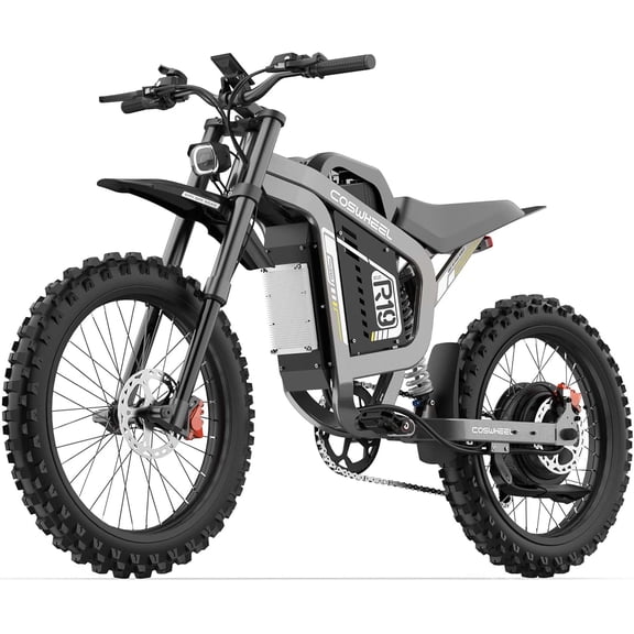 Electric Bike for Adult, 72V 40AH Electric Dirt Bike, Peak 6000W 19 Tires, 50MPH Top Speed, 125 Miles Max Range, Electric Motorcycle Snow, Mountains, Off-Road Ebike for Teens