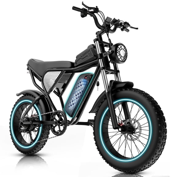Ridstar Electric Bicycle for Adult,1500W 35MPH,48V 20Ah E-Bike,20’’Fat Tire,Full Suspension Mountain Bike UL2849