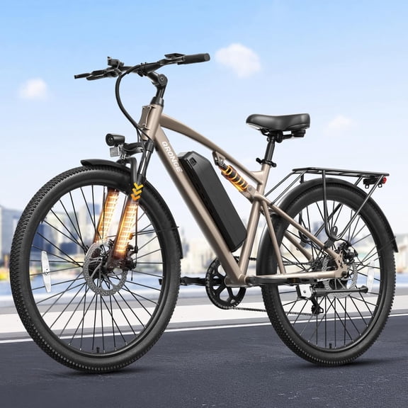 Electric Mountain Bike Full Suspension Ebike 1000W Peak 70Miles Range 28mph Max Speed Mountain E Bike 26" Thin Tire off Road Electric Bikes for Adults, 7 Speed, 36V 13.5AH Battery, UL2849 Compliant