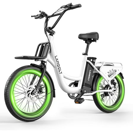 Electric Bike for Adults - 1000W Peak Motor Ebike with 48V 15Ah Removable Battery,7-Speeds  20" Fat Tire Electric Bicycle  Step-Thru Commuter Electric Bike, 24 MPH Max Speed | 70 Miles Range