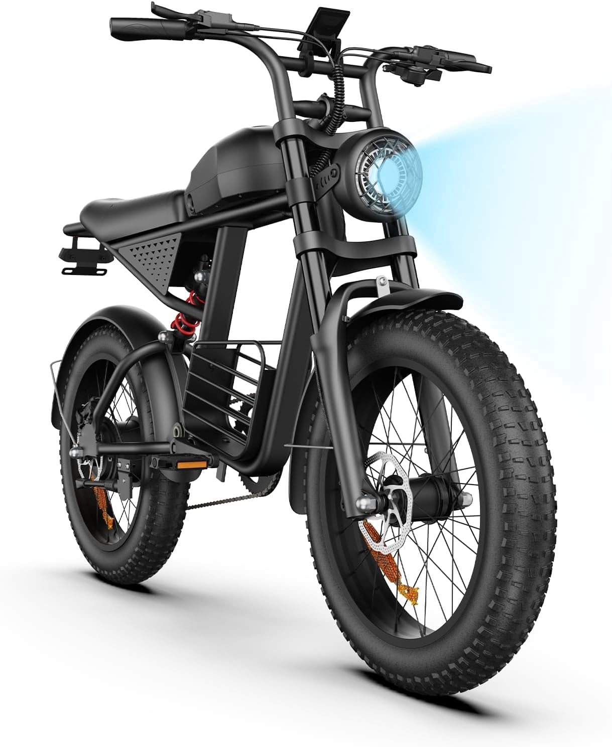 Electric Bike for Adults with 1500W Peak Motor,Max 30MPH & 50Mile，Moped ebikes with 15.6AH Battery,20" Fat Tire Off Road Mountain Ebike，Max 440LBS,UL2849 Certified