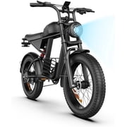 Electric Bike for Adults with 1500W Peak Motor,Max 30MPH & 50Mile Moped ebikes with 15.6AH Battery,20 Fat Tire Off Road Mountain Ebike Max 440LBS,UL2849 Certified