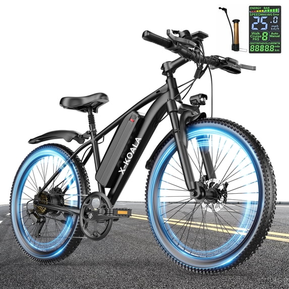 Electric Bike for Adults,1200W Peak Ebike, 50Miles 25MPH Commuting Electric Mountain Bike, 26" Adult Electric Bicycle with Removable Battery, 21 Speed,UL All Terrain E-Bike (Silver-55 Miles)
