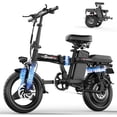 thumbnail image 1 of Electric Bike for Adults,14" Folding Adult E Bike with 650W Peak Motor,25 mph,30 Miles Range, 8-Point Suspension & Disc Brake,Commuter Electric Bicycle,UL2849 E Bike, 1 of 6