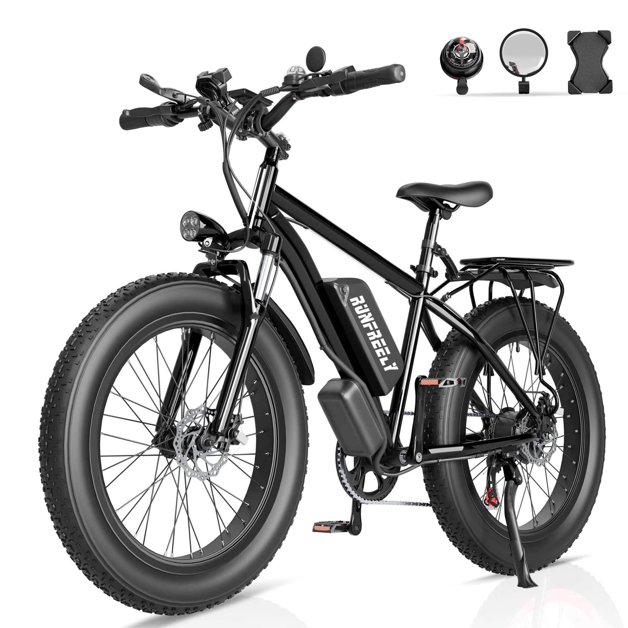 Electric Bike for Adults,1500/3000W Motor, 26" Fat Tire E-Bike with 48V 13AH/32AH Battery, 27/36 MPH Max 62-90 Miles Electric Motorcycle, 7-Speed Electric Mountain Bicycle