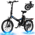 thumbnail image 1 of Electric Bike for Adults, 20'' Folding Ebike with Peak 500W 36V 280.8Wh Removable Battery, up to 20 MPH, Compact Foldable Ebike for Men Women with 7 Speed, Front Suspension,UL2849, 1 of 8