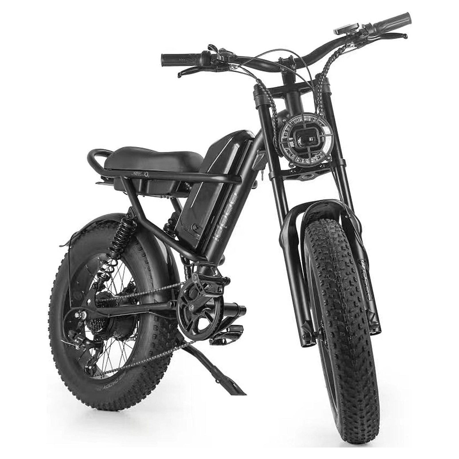 Electric Bike for Adults, 20 Inch Fat Tire Electric Bicycle, 500W Ebike  with Pedal Assist, 48V 15.6Ah Removable Battery Beach Snow Mountain Off