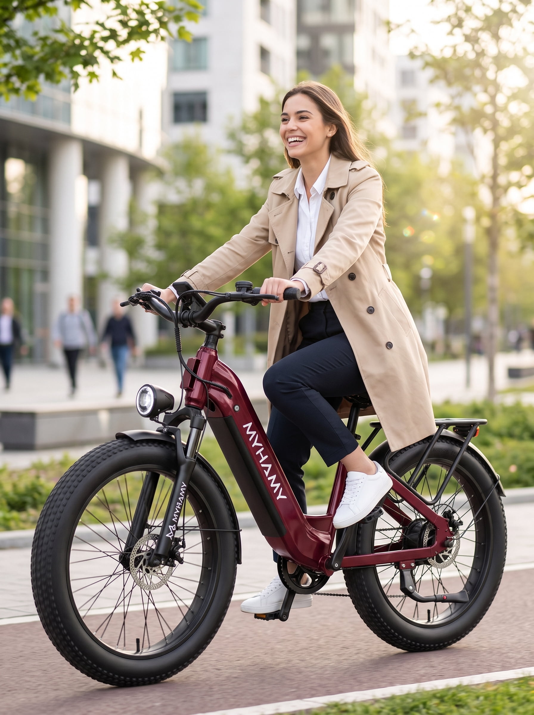 Electric Bike for Adults - 2000W Fat Tire Ebike, 48V 18Ah Battery (Up to 85 Miles), 28 MPH Top Speed, 7-Speed, Front Suspension System | All-Terrain Mountain Bike for Snow, Beach, Trails