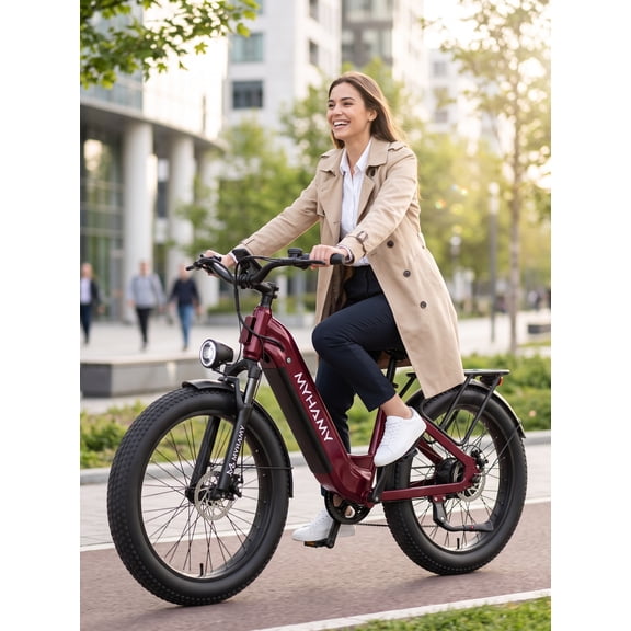 Electric Bike for Adults - 2000W Fat Tire Ebike, 48V 18Ah Battery (Up to 85 Miles), 28 MPH Top Speed, 7-Speed, Front Suspension System | All-Terrain Mountain Bike for Snow, Beach, Trails
