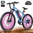 thumbnail image 1 of ESKUTE M200P Electric Bike for Adults, 21-Speed Gear 27.5" Mountain Ebike, 1200W Peak Brushless Motor 28MPH, 48V 13Ah Removable Battery, with NFC Unlock, Step Over E-Bicycle, Blue with Lock, UL2849, 1 of 6