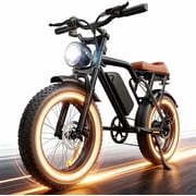 Electric Bike for Adults, 2200W, 35MPH & 75 Miles, 20x4 Fat Tire, 48V 15.6Ah Removable Battery, 7-Speed & 3 Modes, Full Suspension E Mountain Bike, UL 2849 Certified