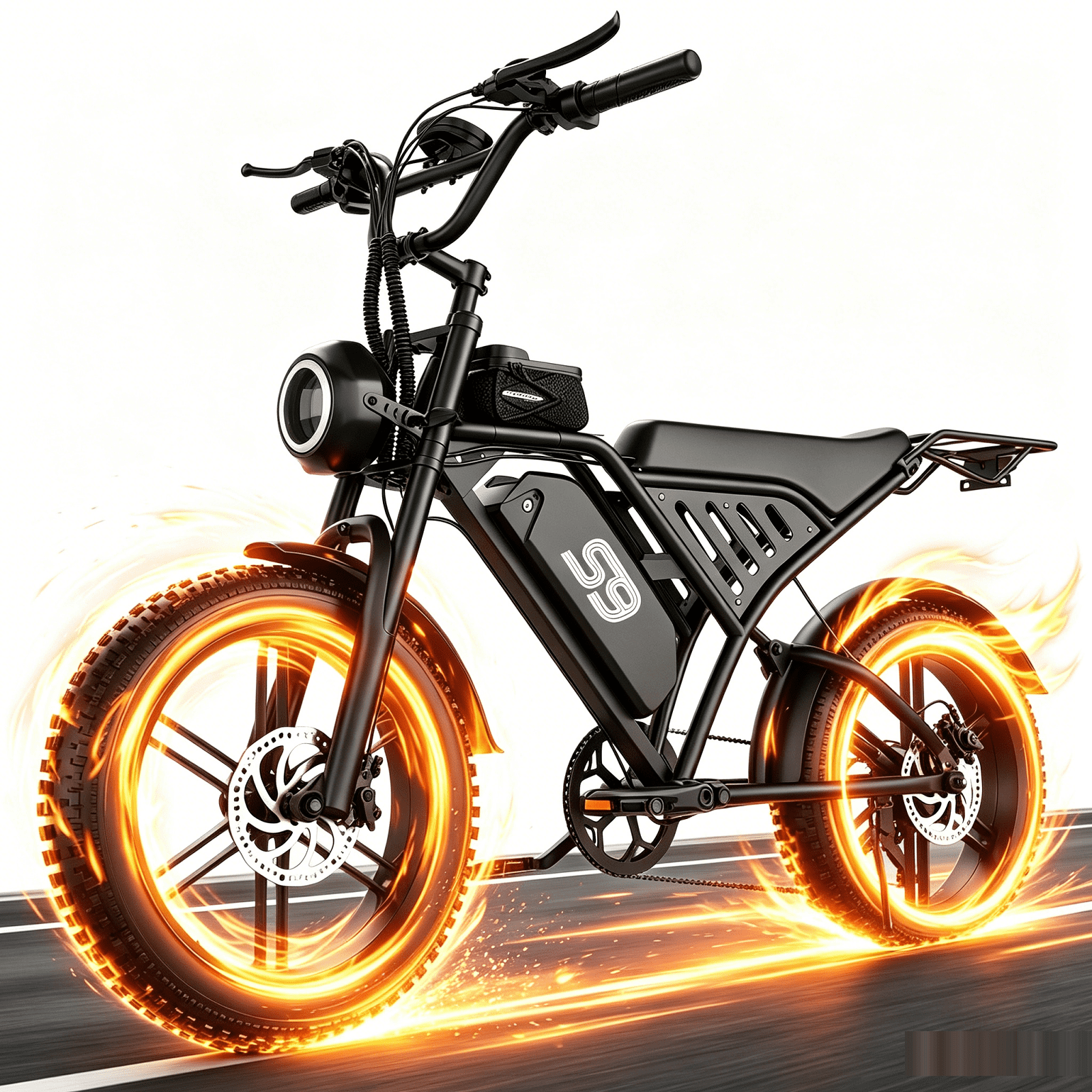 Electric Bike for Adults, 2500W Peak - 30MPH Electric Mountain Bike, 48V20AH Battery,90Miles Max Range Electric Snow Bike UL2849 Certified, 20'' X 4'' Fat Tire All-Terrain E-Bike