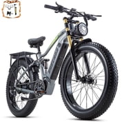 Electric Bike for Adults 26, 1500W E-Mountain Bike 48V 20Ah UL2849 Removable Battery,Fat Tire Ebike up to 30MPH Off Road Beach Snow Electric Bicycles Full Suspension & Dual Hydraulic Disc Brakes