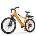 thumbnail image 1 of Qlife Electric Bike for Adults 26" Ebike with 2.1" Tire, Peak 750W Motor Ebikes with 7/21 Speed Mountain Bicycle 22MPH (Orange) with Fender & Rear Rack, 1 of 4