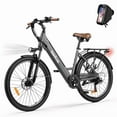 thumbnail image 1 of Actbest Electric Bike for Adults, 26 inch Step Thru Electric Bicycle, 22Mph Peak 750W Brushless Motor Ebike, with 7 Speed, Up to 50 Miles,Grey with Phone Bag, 1 of 4
