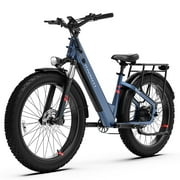 Electric Bike for Adults, 26 x 4  Fat Tire Electric Bicycle, 1500W Peak Motor 50 Miles, 48V 15.6Ah Removable Battery & 7 Speed Electric Mountain Bike with Rear Rack, UL2849