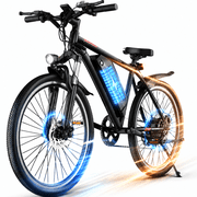 Electric Bike for Adults, 350W 26" Folding E-Bike, Electric Mountain Bike, Removable Battery, Up to 22 MPH, 30–45 Mile Pedal-Assist Range, 7-Speed, APP Control