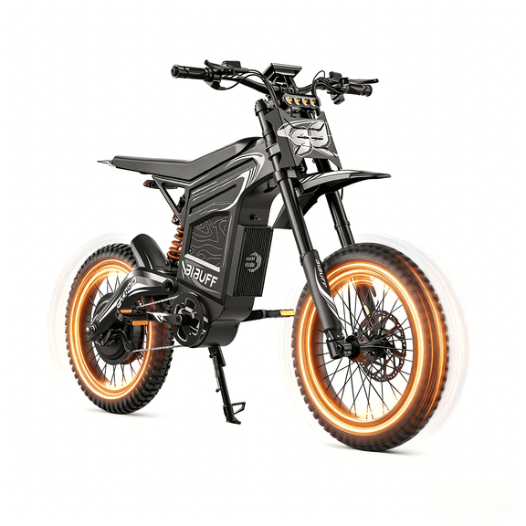 Electric Bike for Adults, 7500W Peak Ebike, 50MPH, Up to 75 Miles Mountain Bike, 72V 30Ah Removable Battery, 19"/17" Fat Tires, 50° Climbing, for Snow, Mountains, Off-Road. UL2849.